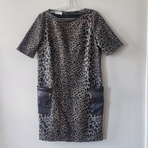 Apanage Animal Print Dress L Size 10